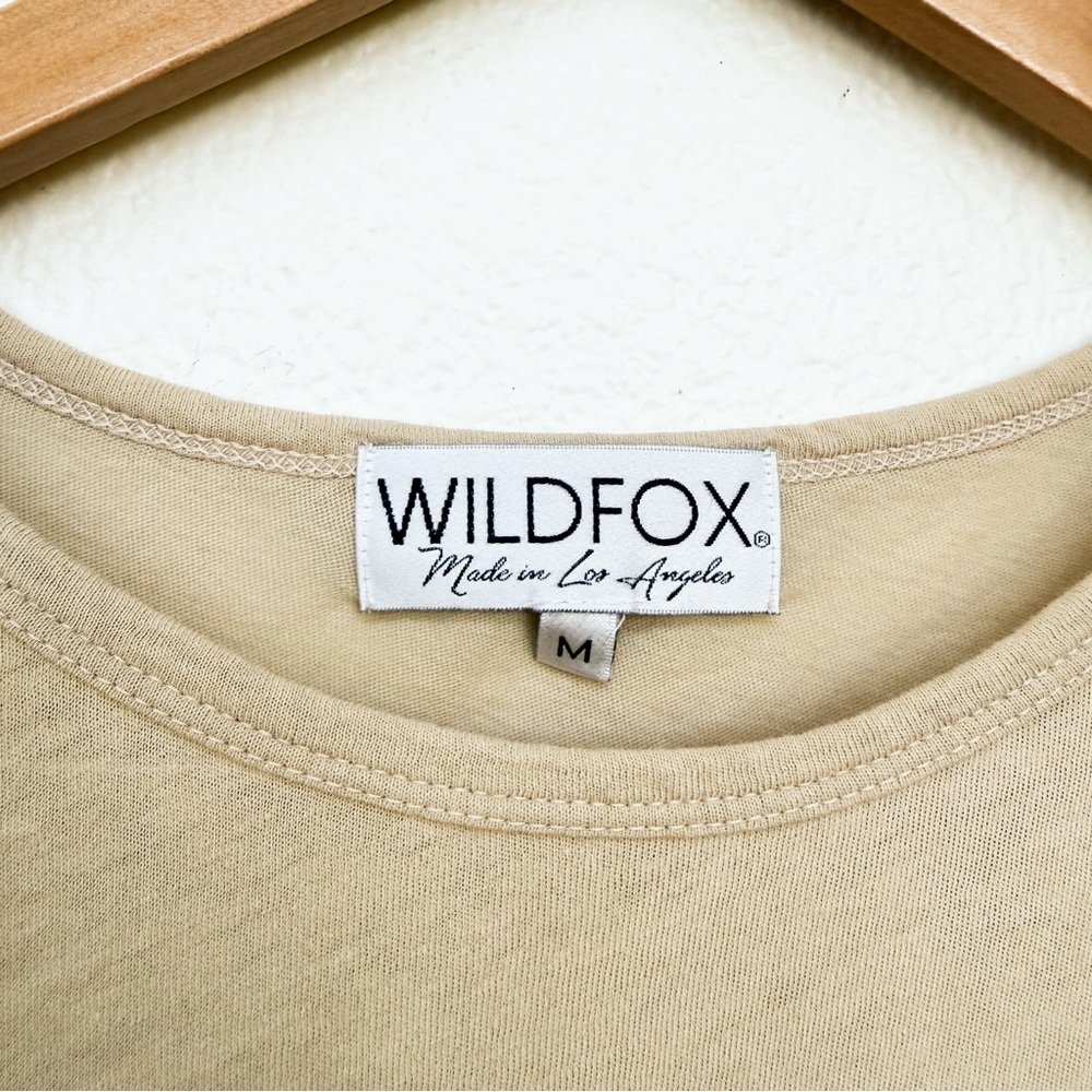 Wildfox Cream Ruffle Top Size M - Picture 2 of 4